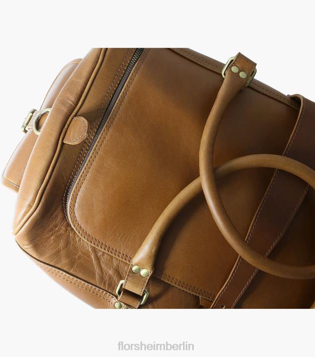 D280629 Cognac Zubehör unisex Florsheim Candemir Reisetasche aus echtem Leder